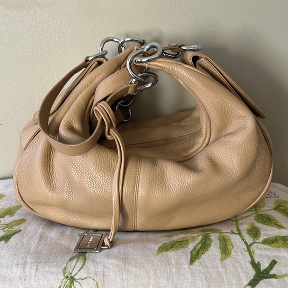 Leather bag silver hardware/ ink marks - Picture 1 of 10